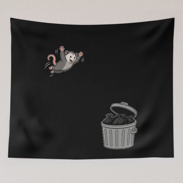 Item preview, Funny Dumpster Diving Possum Trash Joke designed and sold by elderberry.