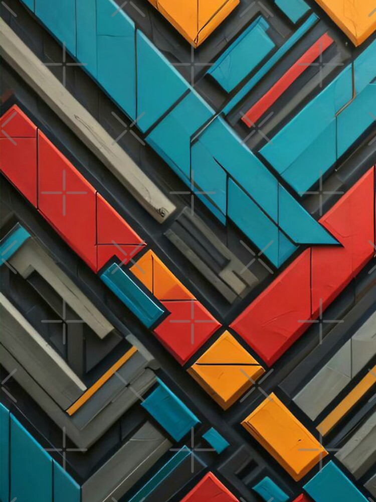Thumbnail 4 of 4, iPhone Case, Abstract Geometric Pattern designed and sold by shutterpillow-.