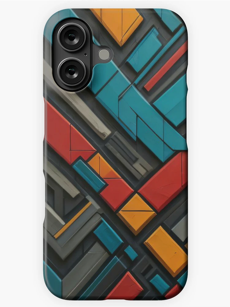 Thumbnail 1 of 4, iPhone Case, Abstract Geometric Pattern designed and sold by shutterpillow-.