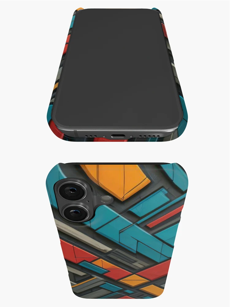 Thumbnail 3 of 4, iPhone Case, Abstract Geometric Pattern designed and sold by shutterpillow-.