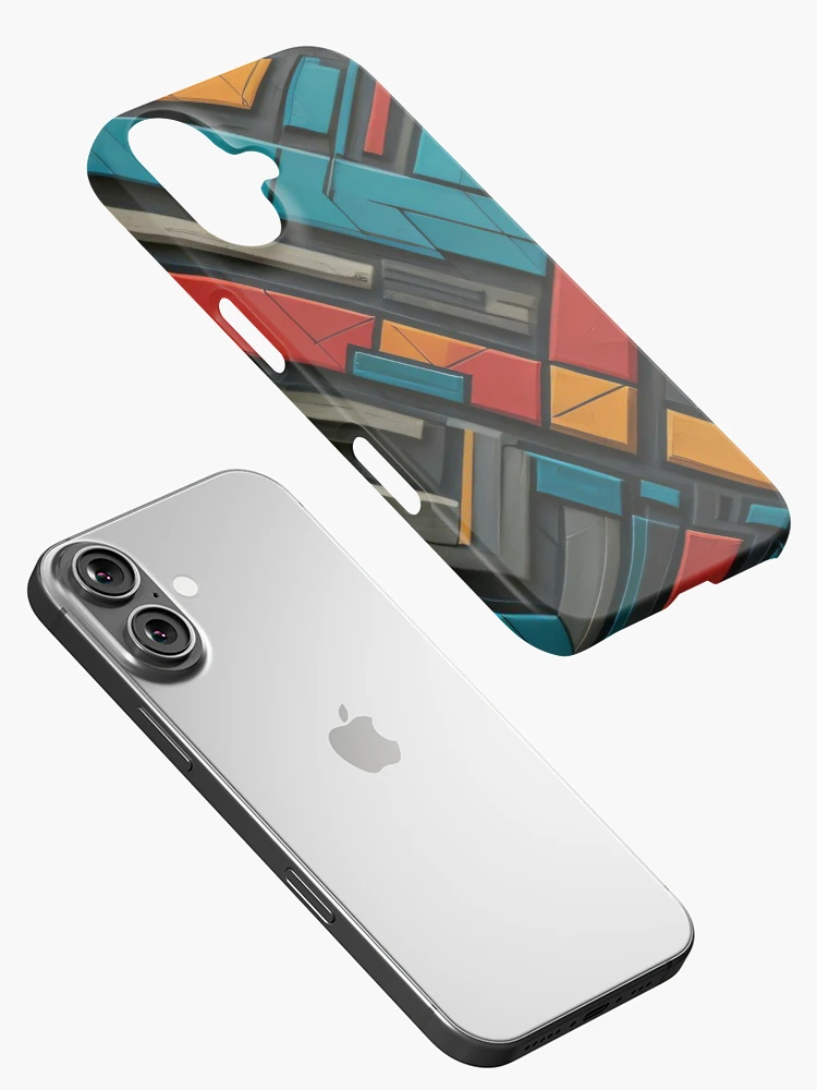 Thumbnail 2 of 4, iPhone Case, Abstract Geometric Pattern designed and sold by shutterpillow-.