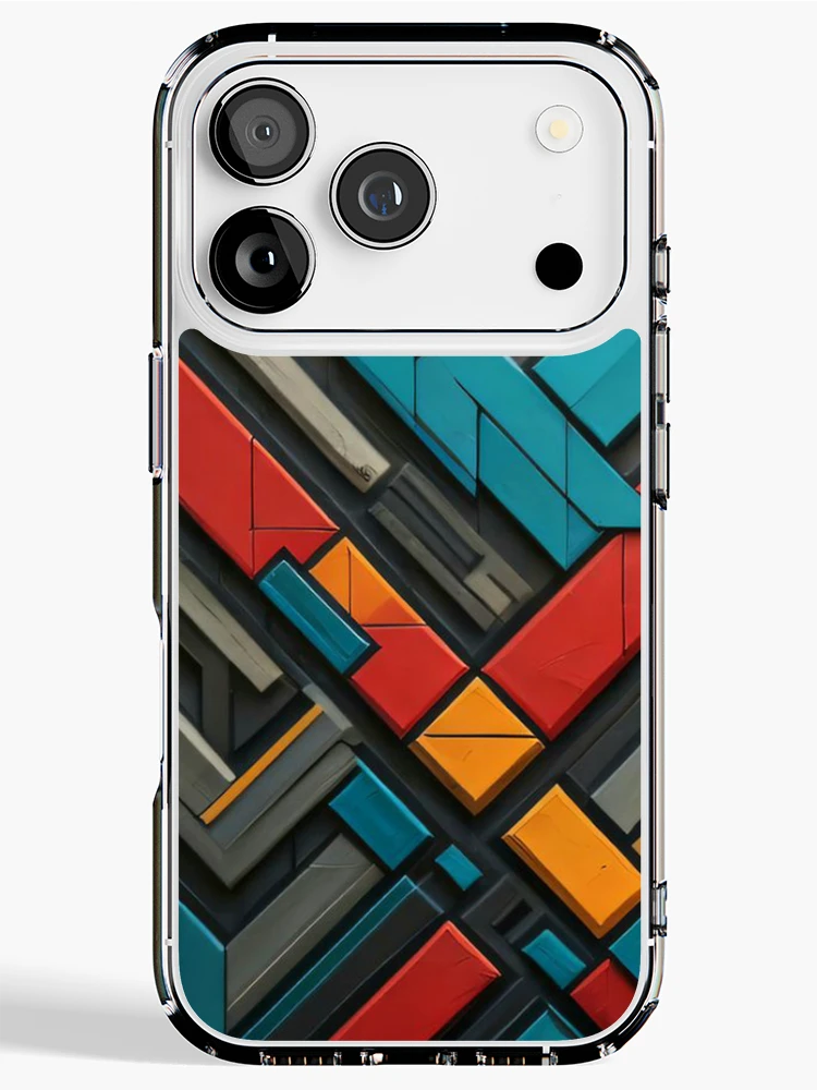 Thumbnail 1 of 5, iPhone Case, Abstract Geometric Pattern designed and sold by shutterpillow-.