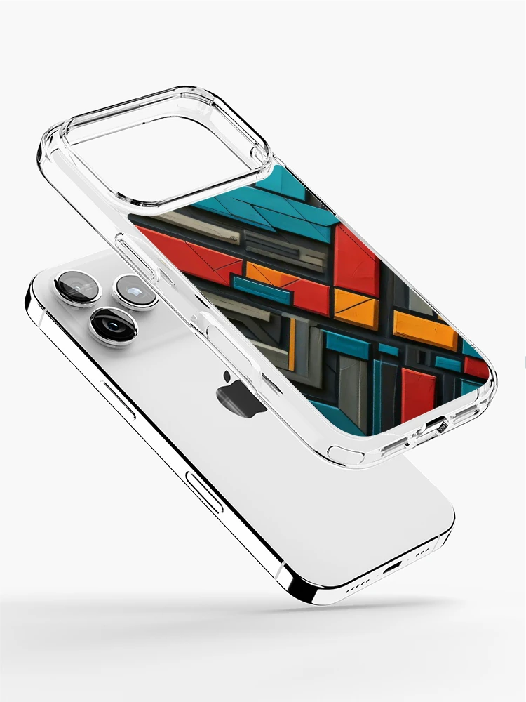 Thumbnail 2 of 5, iPhone Case, Abstract Geometric Pattern designed and sold by shutterpillow-.