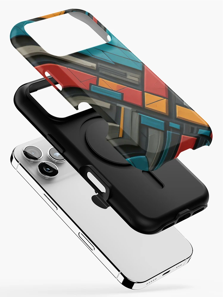 Thumbnail 2 of 4, iPhone Case, Abstract Geometric Pattern designed and sold by shutterpillow-.