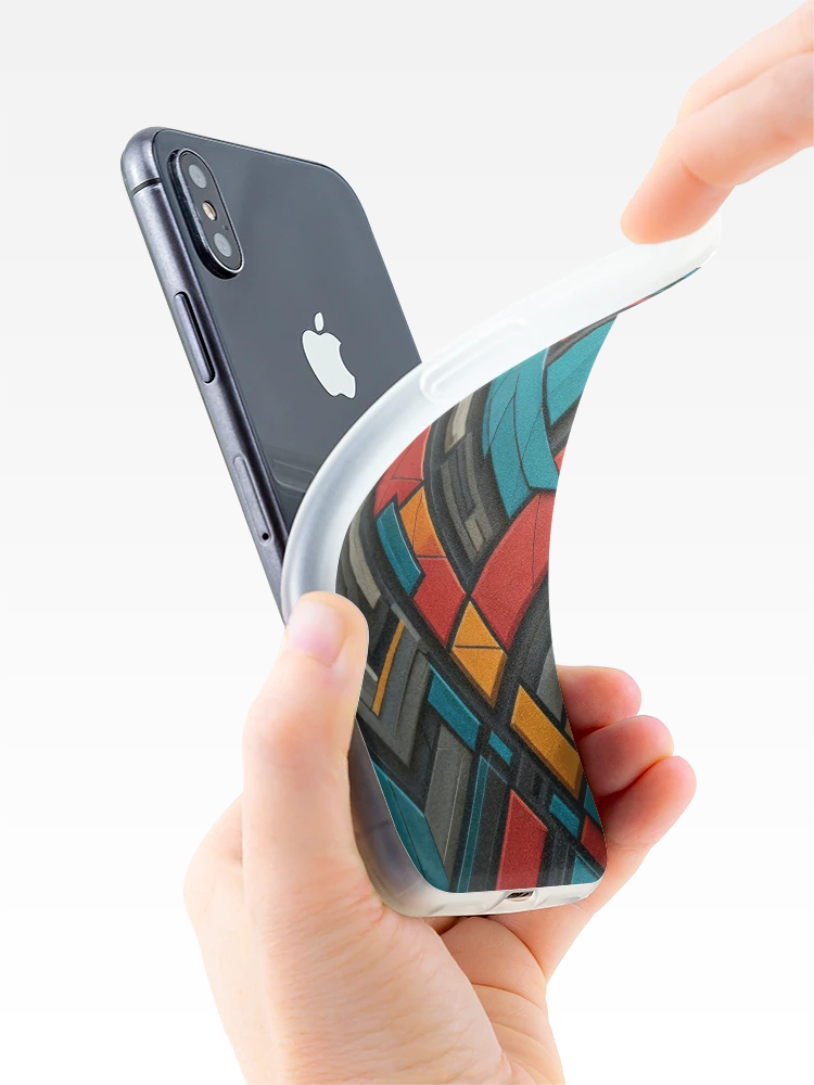 Thumbnail 4 of 5, iPhone Case, Abstract Geometric Pattern designed and sold by shutterpillow-.