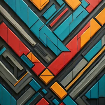 Artwork thumbnail, Abstract Geometric Pattern by shutterpillow-