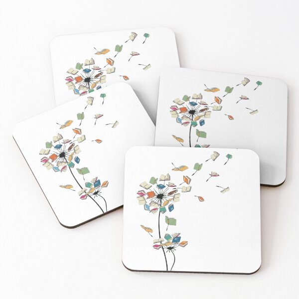 Item preview, Whimsical Dandelion Flying Books - Literary Art for Book Lovers designed and sold by haitrieuic96.
