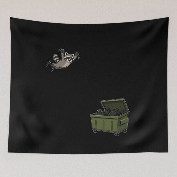 Item preview, Trash Dumpster Diving Raccoon Humor designed and sold by elderberry.