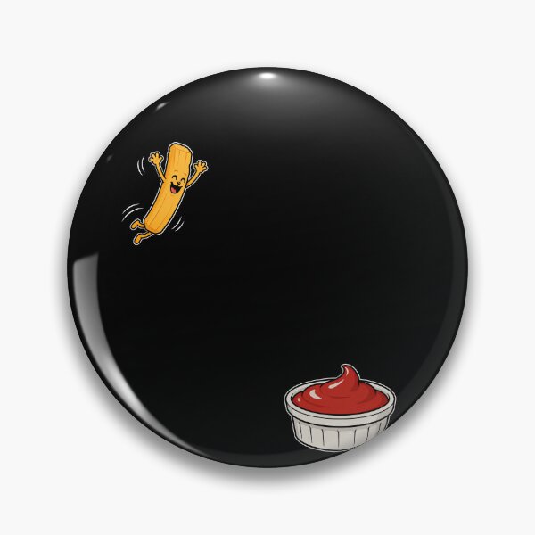 Item preview, Potato Fry Diving Into Ketchup Funny Food designed and sold by elderberry.