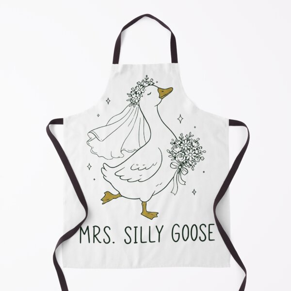 Item preview, Mrs Silly Goose Bride Wedding Funny Animal Illustration designed and sold by haitrieuic96.