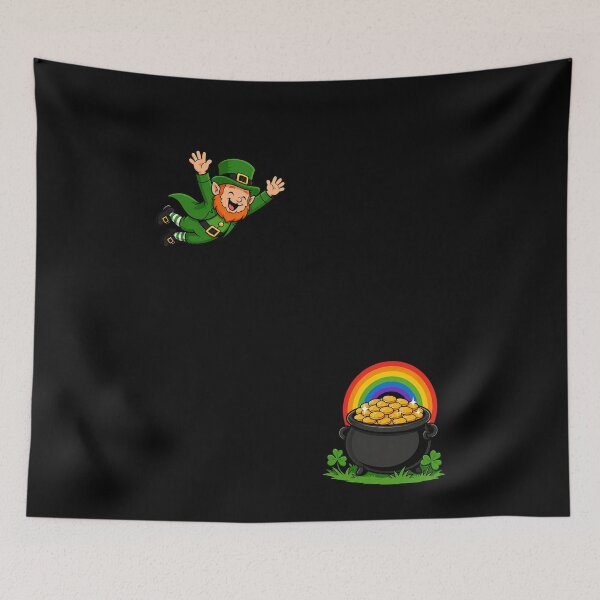 Item preview, St Patricks Day Treasure Diving Leprechaun designed and sold by elderberry.