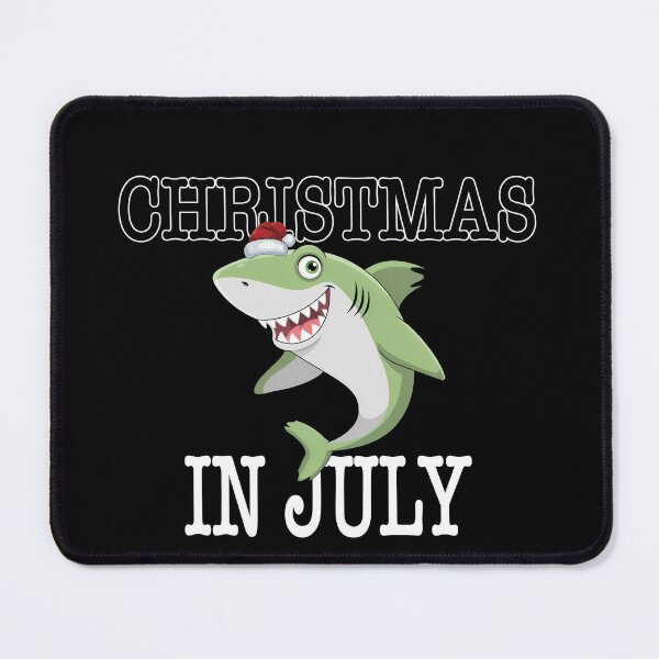 Item preview, Cute Shark Christmas in July Tropical Beach Summer Vacation designed and sold by QuiteOrbit.