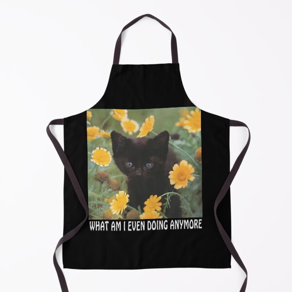 Item preview, Kitten in Flowers Existential Question Visual designed and sold by Random-Toon.