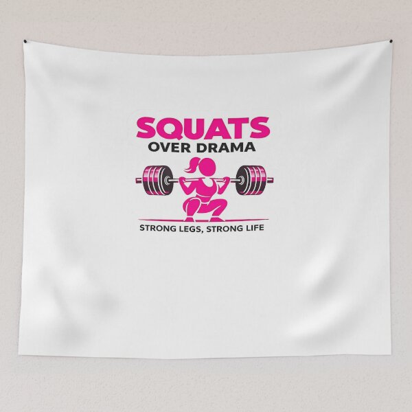 Item preview, Squats Over Drama Strong Legs Strong Life designed and sold by Digistore1221.