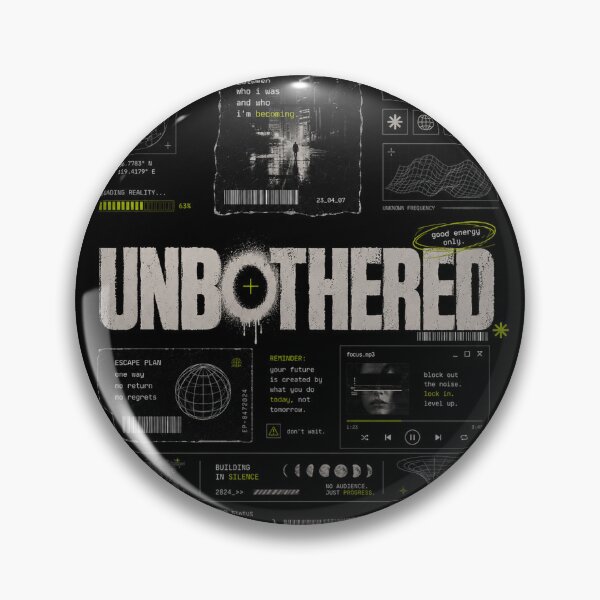 Item preview, Unbothered Dark Motivation Aesthetic Poster | Self Improvement Streetwear Graphic designed and sold by NBT-NOVA.