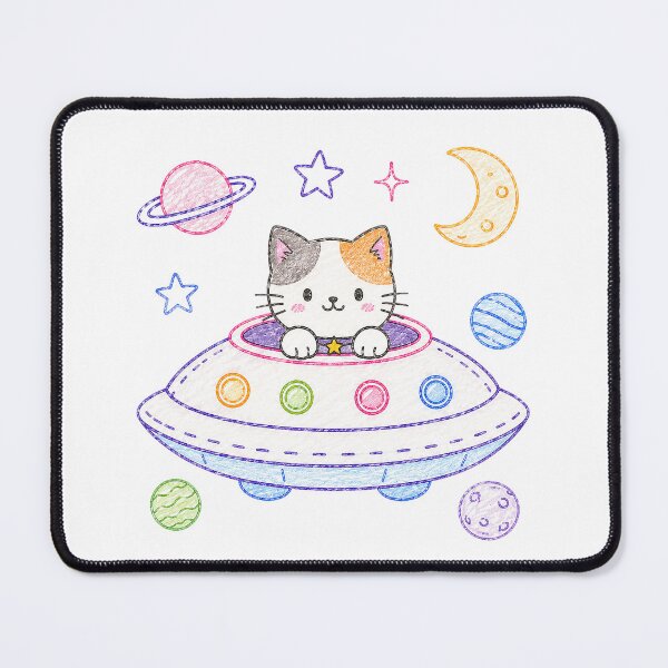 Item preview, Cat in a Space Craft designed and sold by nikkolaus.