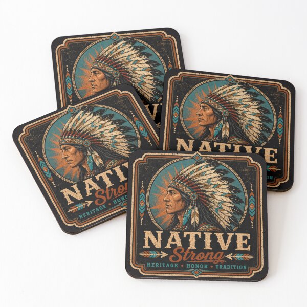 Item preview, Native Strong | Heritage Honor Tradition Native American Shirt designed and sold by PralinePeacock.