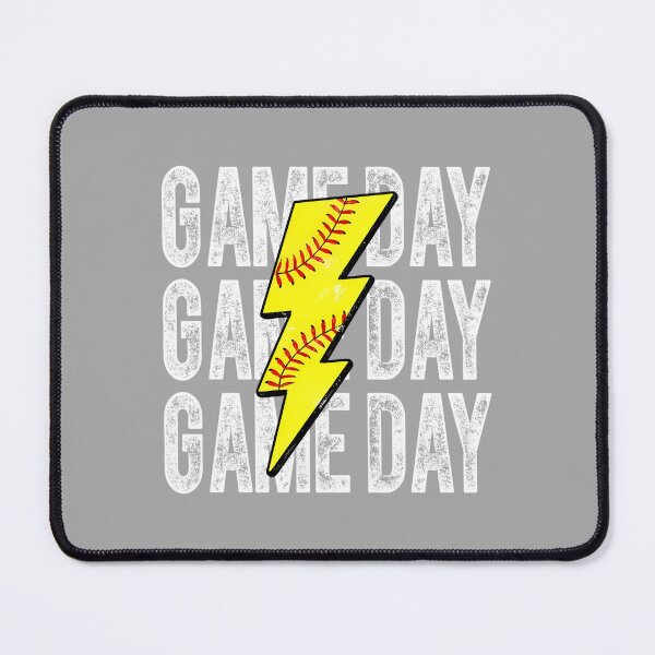 Item preview, Game Day Softball Lightning Bolt Softball Mom Dad Girl Boy Long Sleeve designed and sold by ArleneRowe.