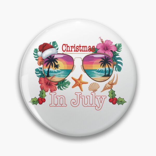 Item preview, Christmas in July Tropical Beach Summer Vacation designed and sold by QuiteOrbit.