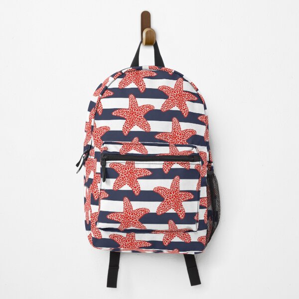 Item preview, Starfish and stripes - red, white and blue nautical pattern designed and sold by Home Cyn Home.