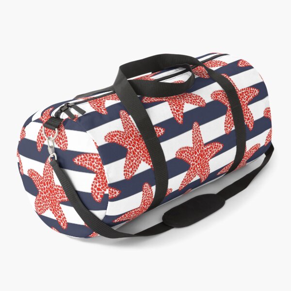 Item preview, Starfish and stripes - red, white and blue nautical pattern designed and sold by Home Cyn Home.