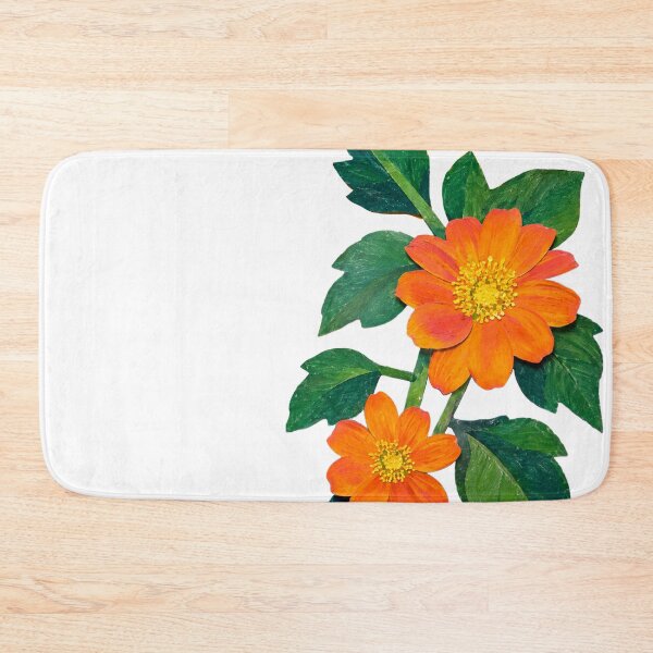 Item preview, Orange Sunflower, Detailed Flower, Papercut Collage Illustration, Elegante Design designed and sold by SWSandraWechner.