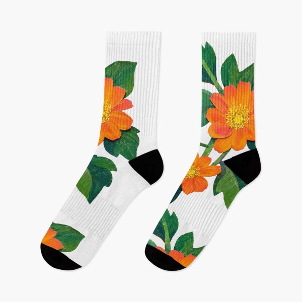 Item preview, Orange Sunflower, Detailed Flower, Papercut Collage Illustration, Elegante Design designed and sold by SWSandraWechner.