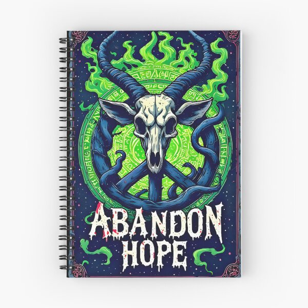 Item preview, Abandon Hope Dark Supernatural Occult Skull designed and sold by Neer arts.