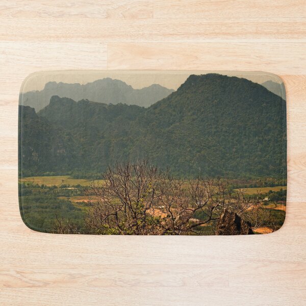 Item preview, Tropical mountain landscape and peaceful green valley designed and sold by franck380.