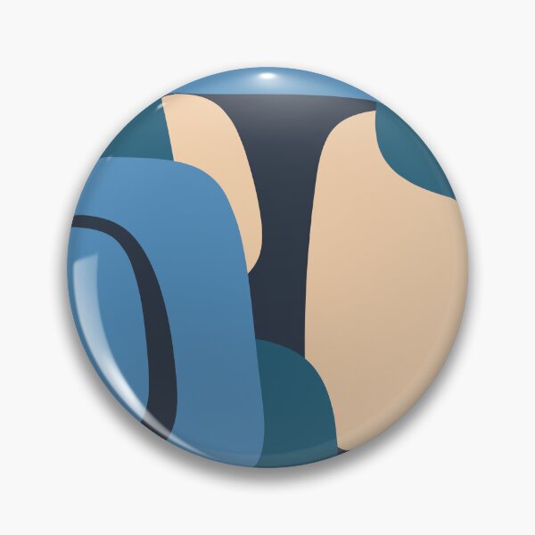 Item preview, Mid Century Modern Retro Abstract Pattern in Blue designed and sold by kierkegaard.