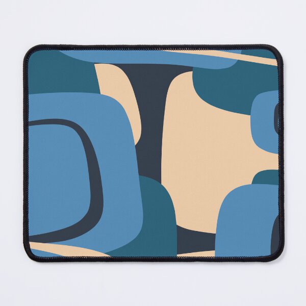 Item preview, Mid Century Modern Retro Abstract Pattern in Blue designed and sold by kierkegaard.