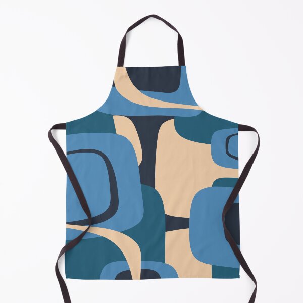 Item preview, Mid Century Modern Retro Abstract Pattern in Blue designed and sold by kierkegaard.