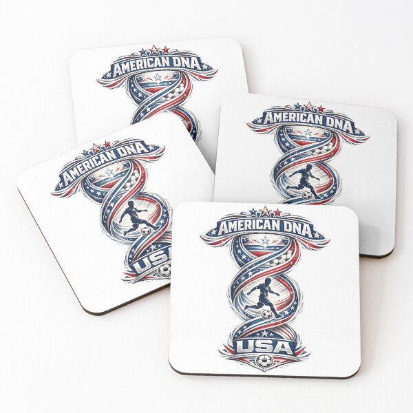 Item preview, American DNA Football T-Shirt | USA Soccer Fan Design designed and sold by Atlas Ink Lab.