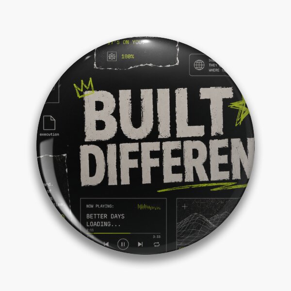 Item preview, Build Different – Dark Motivation Streetwear Graphic Tee designed and sold by NBT-NOVA.