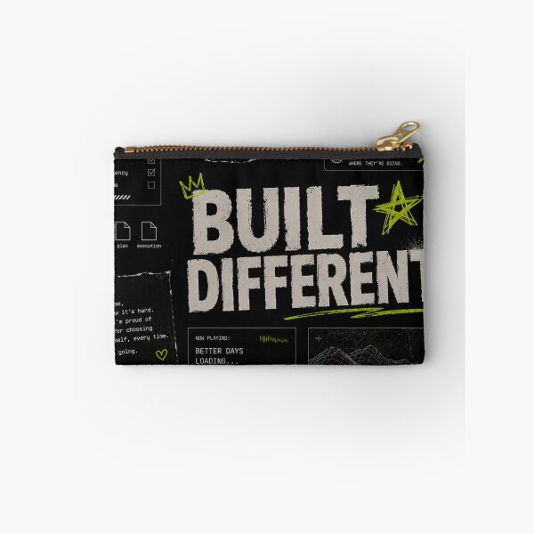 Item preview, Build Different – Dark Motivation Streetwear Graphic Tee designed and sold by NBT-NOVA.