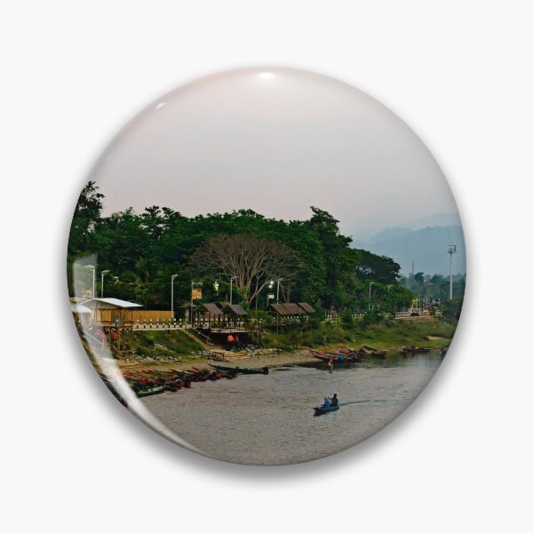 Item preview, A calm atmosphere on the banks of Vang Vieng designed and sold by franck380.