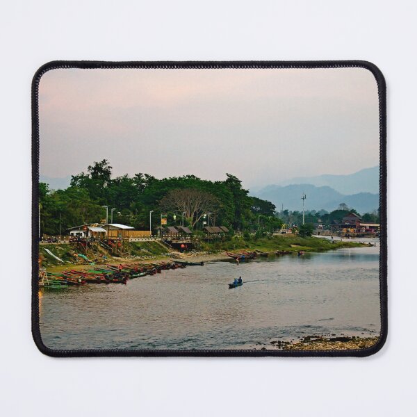 Item preview, A calm atmosphere on the banks of Vang Vieng designed and sold by franck380.