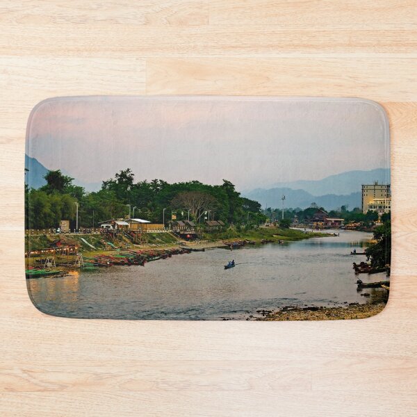 Item preview, A calm atmosphere on the banks of Vang Vieng designed and sold by franck380.