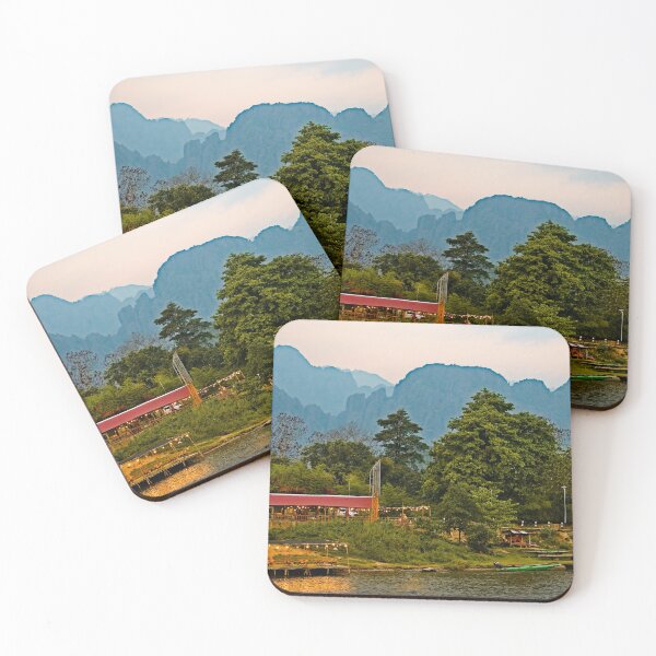 Item preview, Peaceful river in the heart of Vang Vieng designed and sold by franck380.