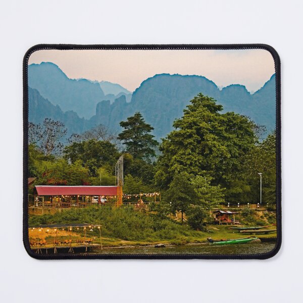 Item preview, Peaceful river in the heart of Vang Vieng designed and sold by franck380.
