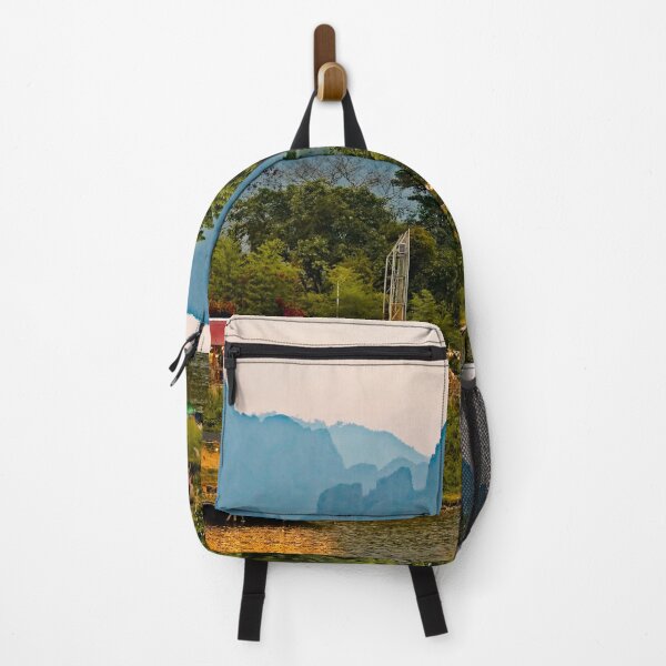 Item preview, Peaceful river in the heart of Vang Vieng designed and sold by franck380.