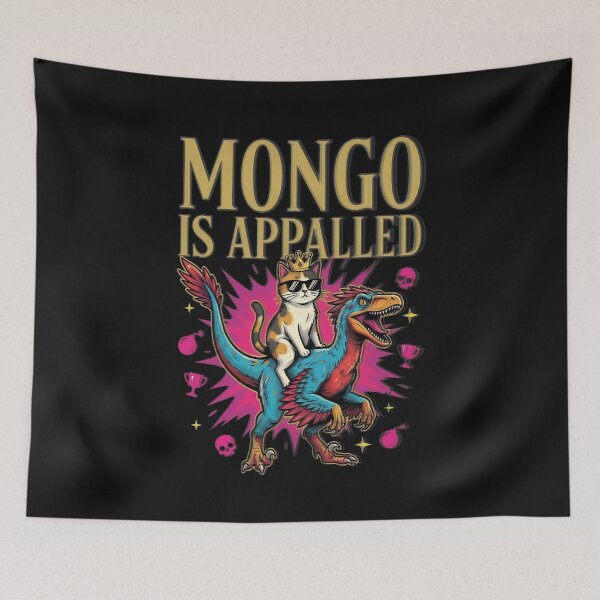Item preview, Appalled Cat King Riding Dinosaur Art designed and sold by Kartezartion.