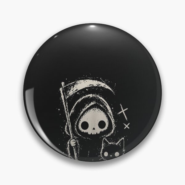 Item preview, Cute Grim Reaper Black Cat Gothic Kawaii Dark Art Tank Top designed and sold by CriseldaBruning.