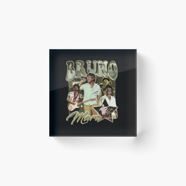 Item preview, Bruno Mars Vintage Gold Lettering Collage designed and sold by Moonpaw-Whimsy.