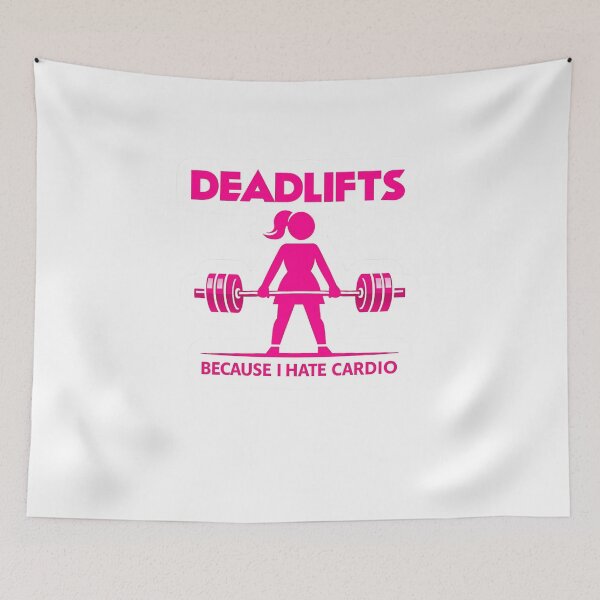 Item preview, Deadlifts Because I Hate Cardio Funny Gym designed and sold by Digistore1221.