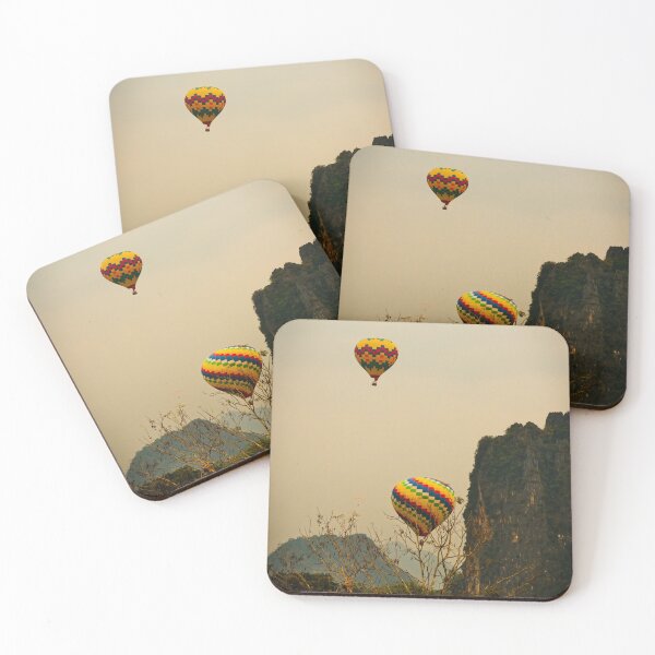Item preview, Colorful hot air balloons above Vang Vieng designed and sold by franck380.