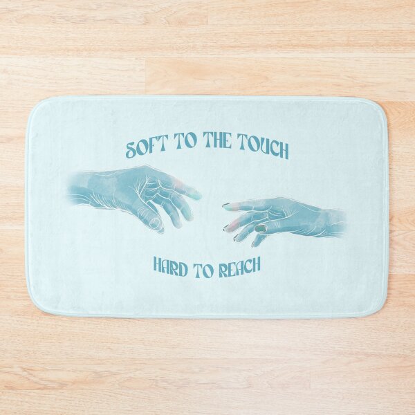 Item preview, Soft to the Touch Hard to Reach — Blue Watercolor Hands Quote | Aesthetic Art Print, Indie Gift designed and sold by ArtofDari.