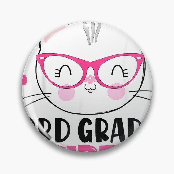 Item preview, Cute 3rd Grade Vibes Cat Kitten Lover Back to School Girls T-Shirt designed and sold by JJLetterDesigns.
