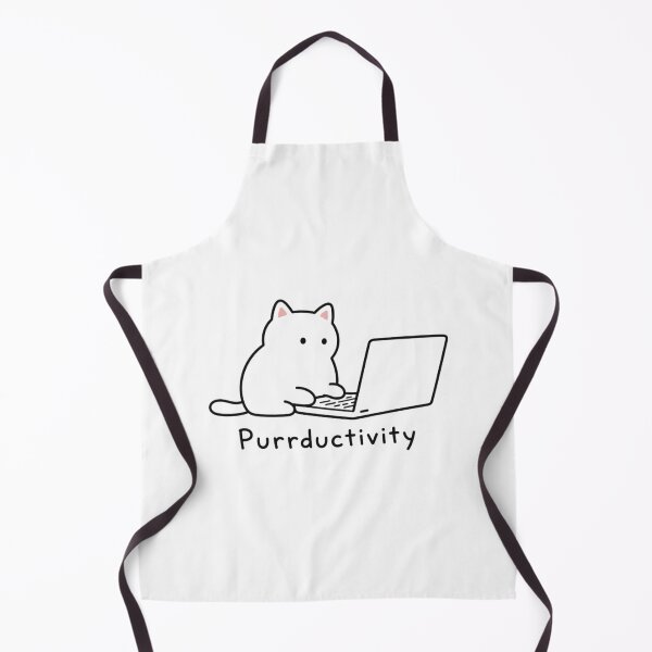 Item preview, Purrductivity – Black Cat Typing on Laptop, Work From Home Humor designed and sold by bosamji.