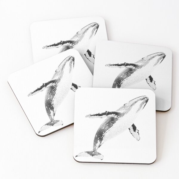 Item preview, dual tone dot effect whale designed and sold by Hoodybaba.